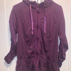 Izod Women’s Purple Jacket Ruffled